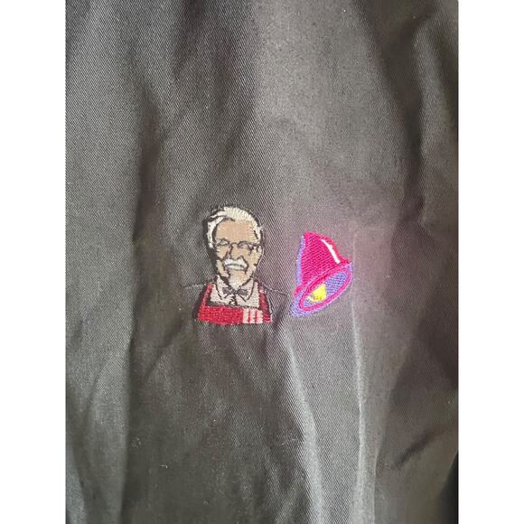 Kentucky Fried Chicken Taco Bell Men M Uniform Button up Shirt Logo Embroidered - Picture 7 of 7